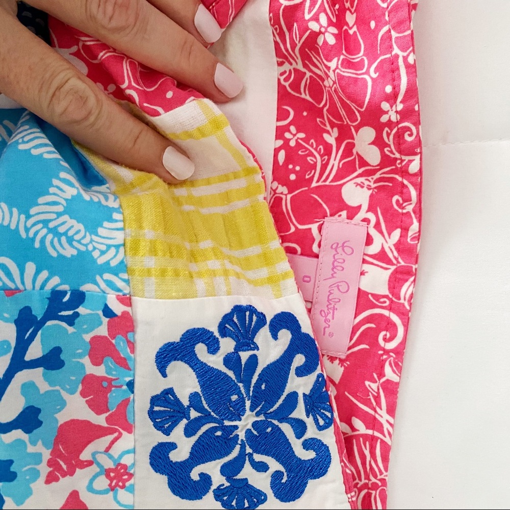 Lilly Pulitzer Patchwork Skort • Pink, Blue Yellow - Picture 5 of 5